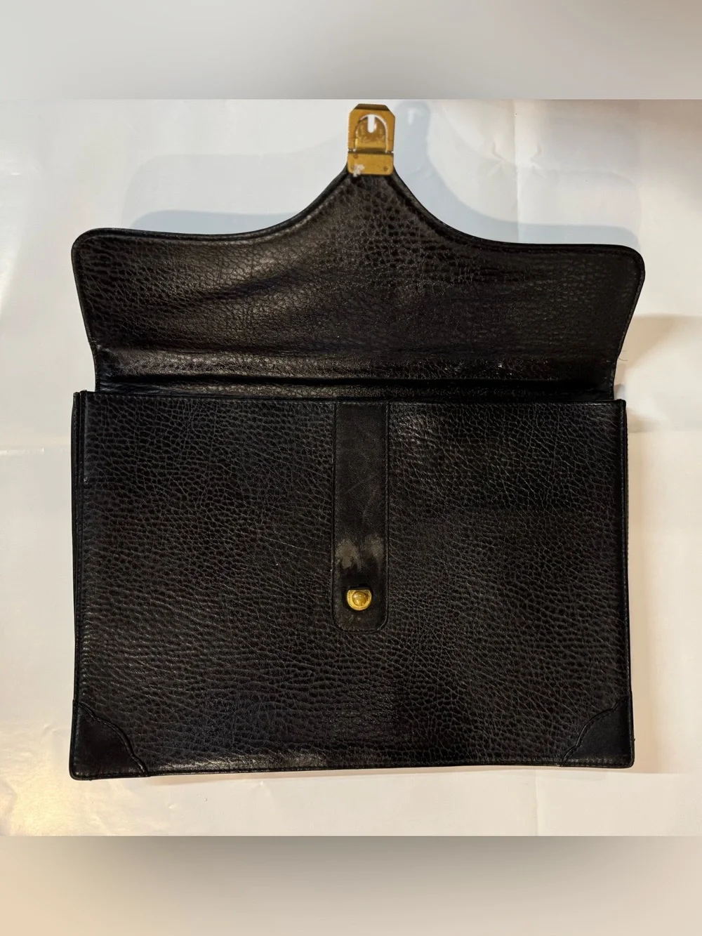 Burberry Black Leather Briefcase